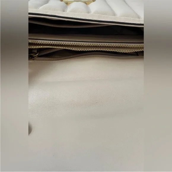 Michael Kors Beige Quilted Shoulder Bag - Picture 7 of 8